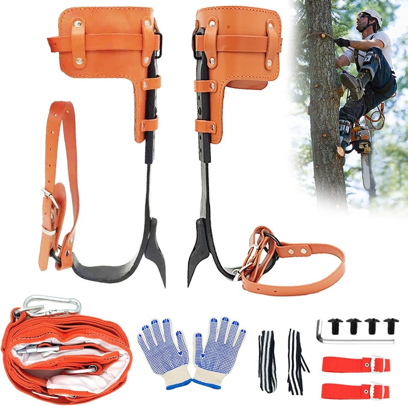 timiland Tree Climbing Spikes Set,Tree Climbing Gear，Rock Climbing Kit with Professional Accessories,Adjustable Length Design,Alloy Steel Pole,Hunting and Observation, for Climb,Fruit Picking - Image 1